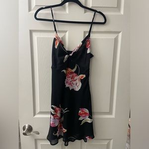 Front twist slip dress
